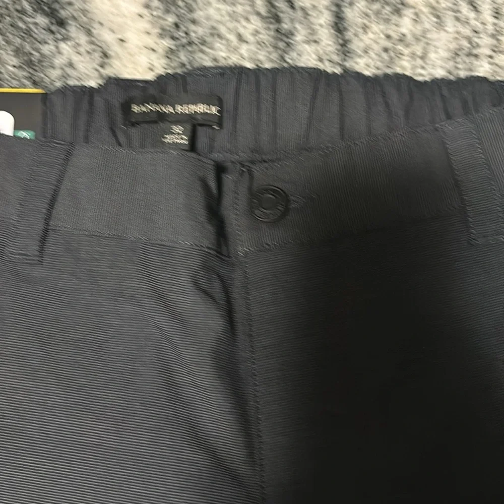 Banana Republic Men's Black Comfort Flat Front Shorts size 32 NWT BLACK